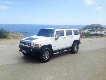 Hummer H3 rent a car in rhodes georgecars